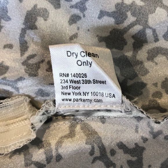 Parker Silk Black White Print Mesh Mini Skirt - Picture 15 of 16